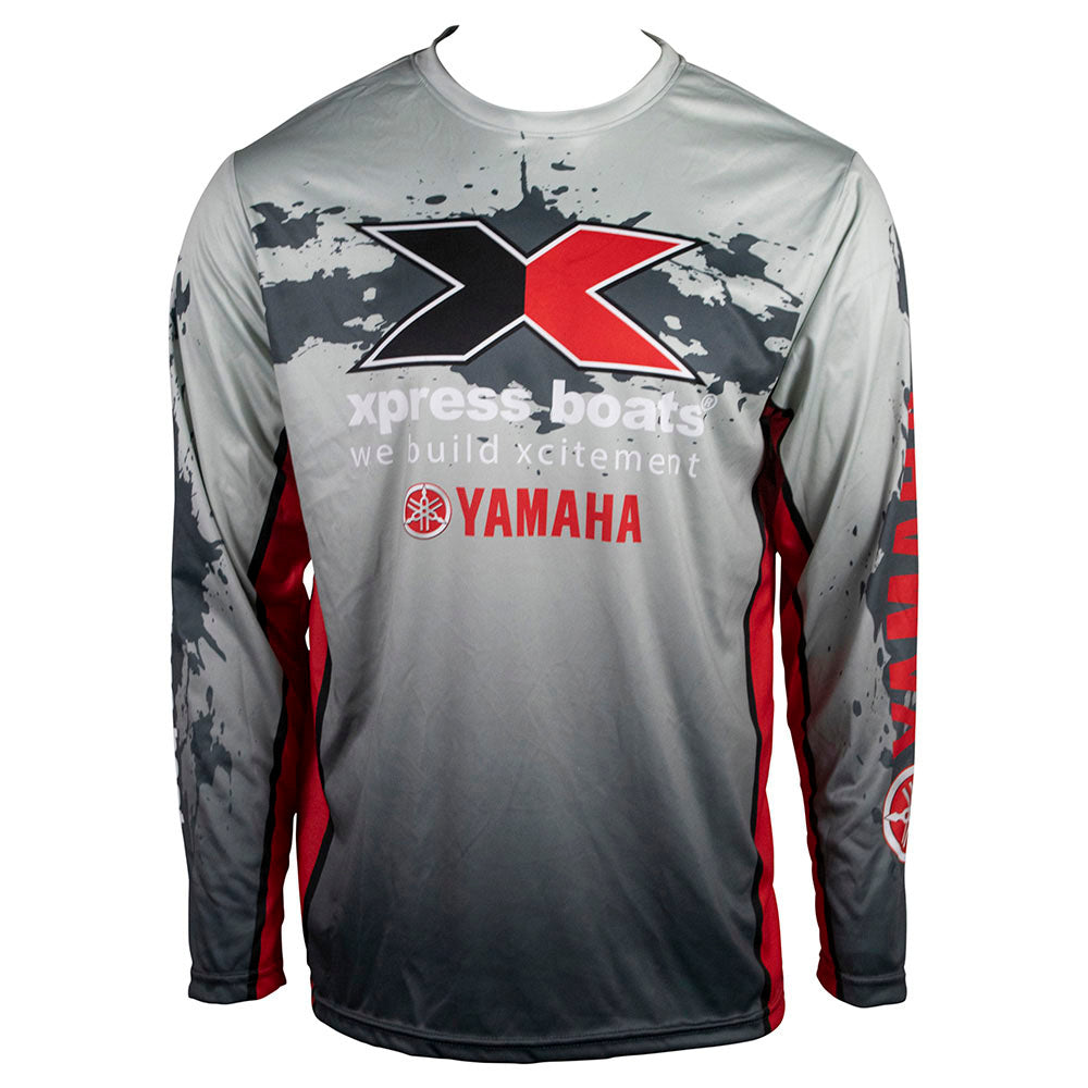 Xpress Long Sleeve Performance Fishing Jersey 2XL / Red