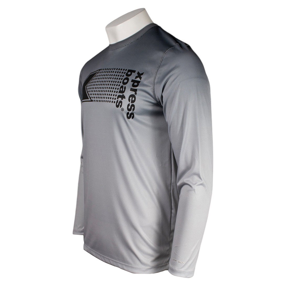 MESH LONGSLEEVE RAD【(1)S/M】 Xpress Faded Grid Long Sleeve – Xpress Boats Apparel