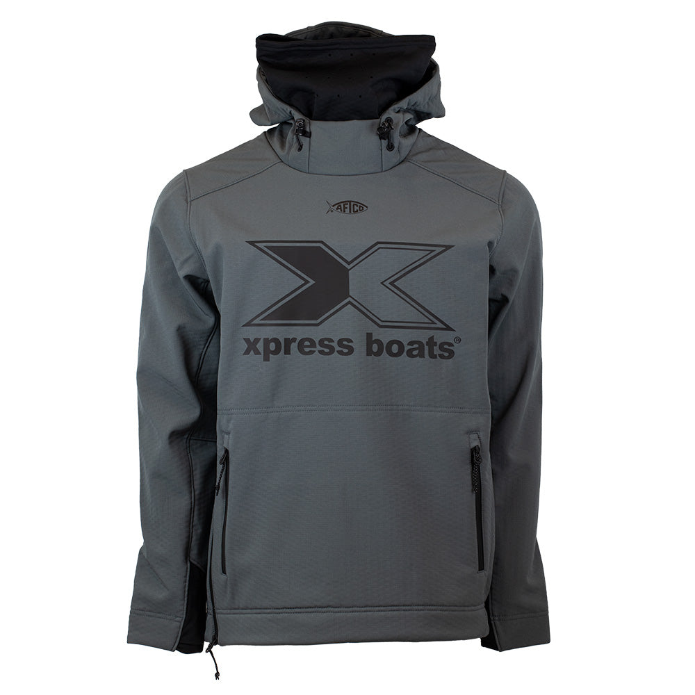 Xpress AFTCO Reaper Windproof Pullover - Charcoal XL
