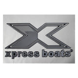 Domed Xpress Boats logo in chrome on a white background.