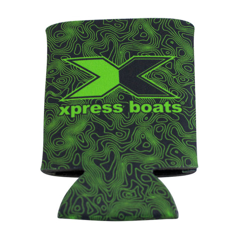 Xpress Green Topography Coozie