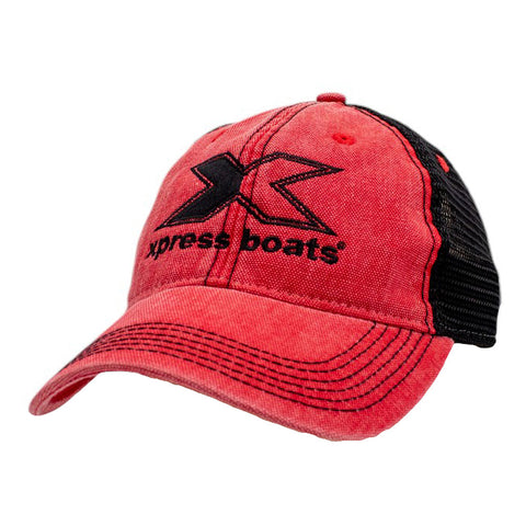 Xpress Legacy Scarlet Red/Black Dashboard Trucker Cap