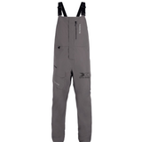 Gray bib overalls with suspender straps and a black xpress logo on the left thigh.