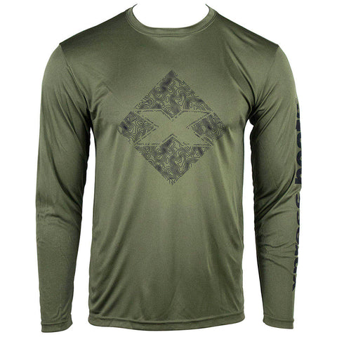 Xpress Deepest Point Performance Long Sleeve - Green